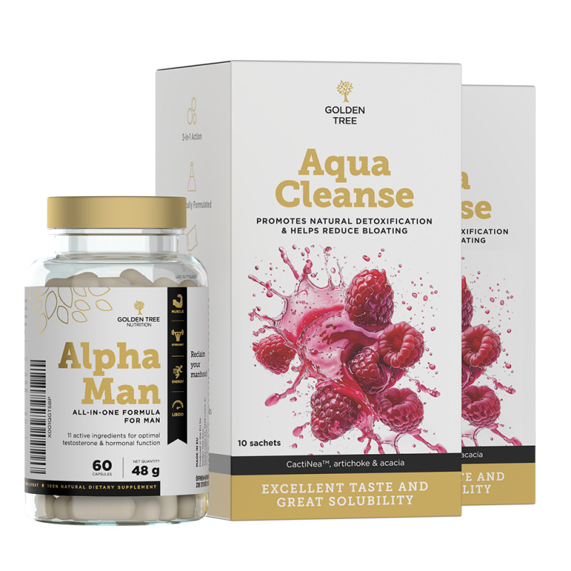 Active Man Alpha Man + Aqua Cleanse gratis