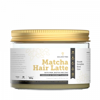 Golden Tree Matcha Hair Latte