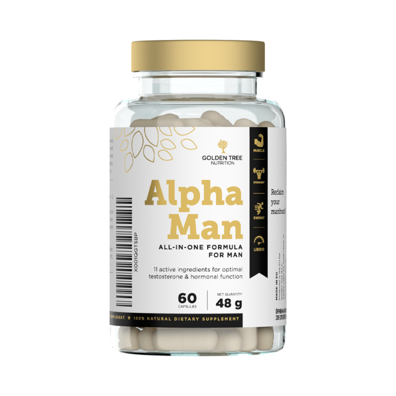 Golden Tree Alpha Man | Natuurlijke oplossing voor het verhogen van testosteron