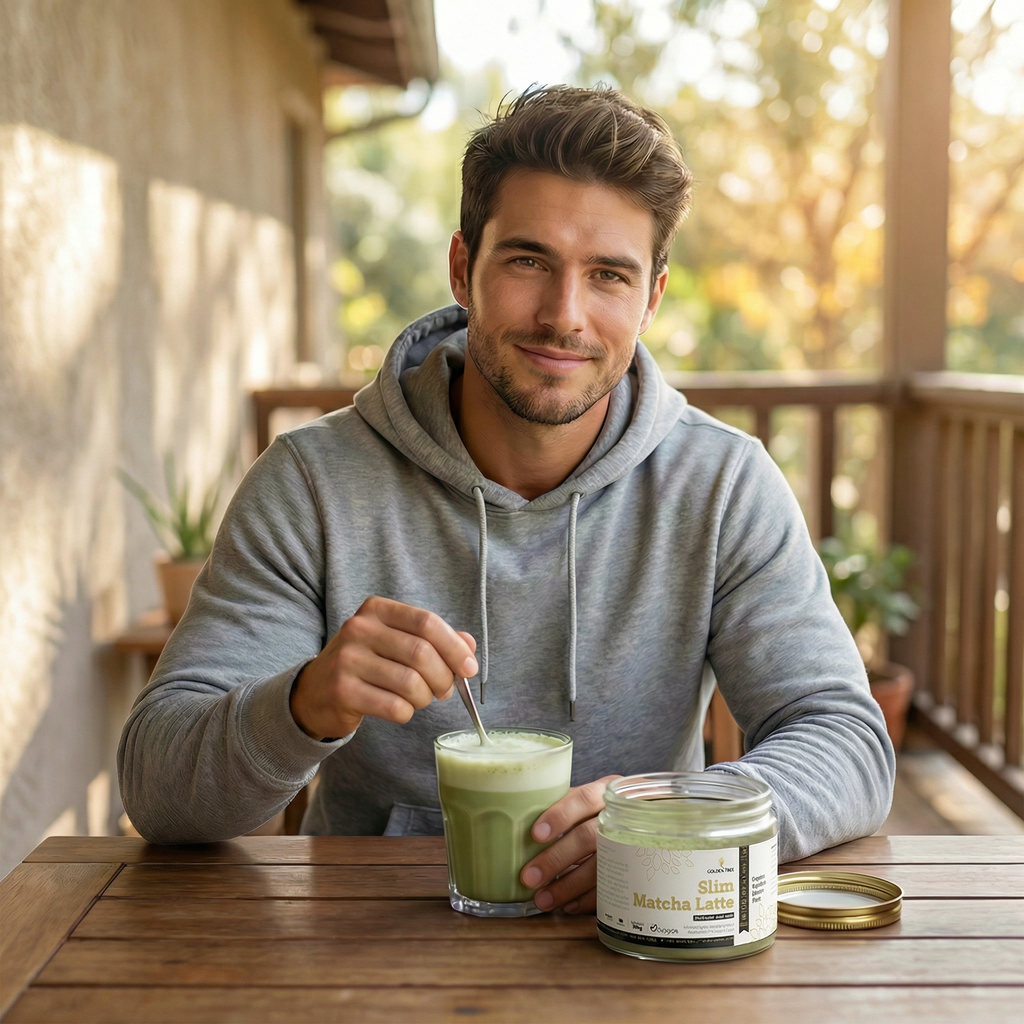 Oskar Q. o Slim Matcha Latte