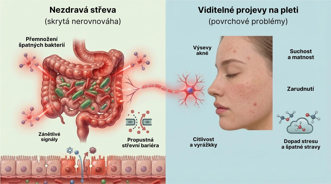 Vaše střeva tajně škodí vaší pleti