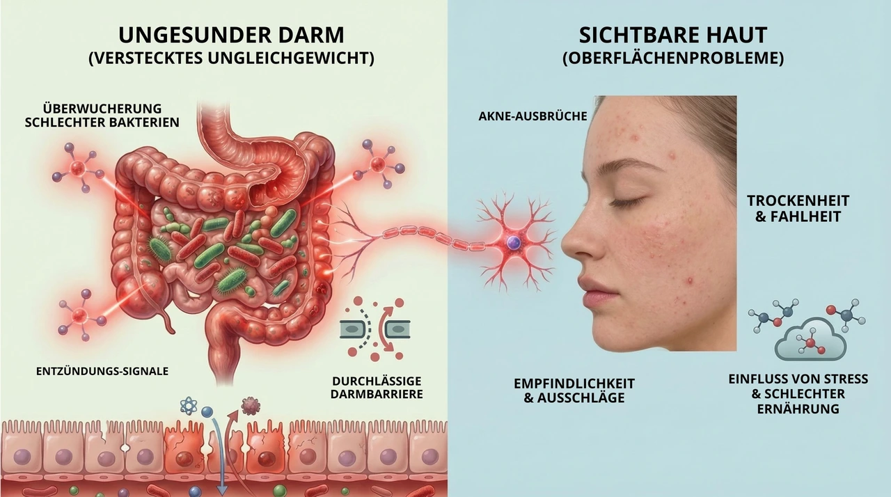 Dein Darm sabotiert heimlich deine Haut
