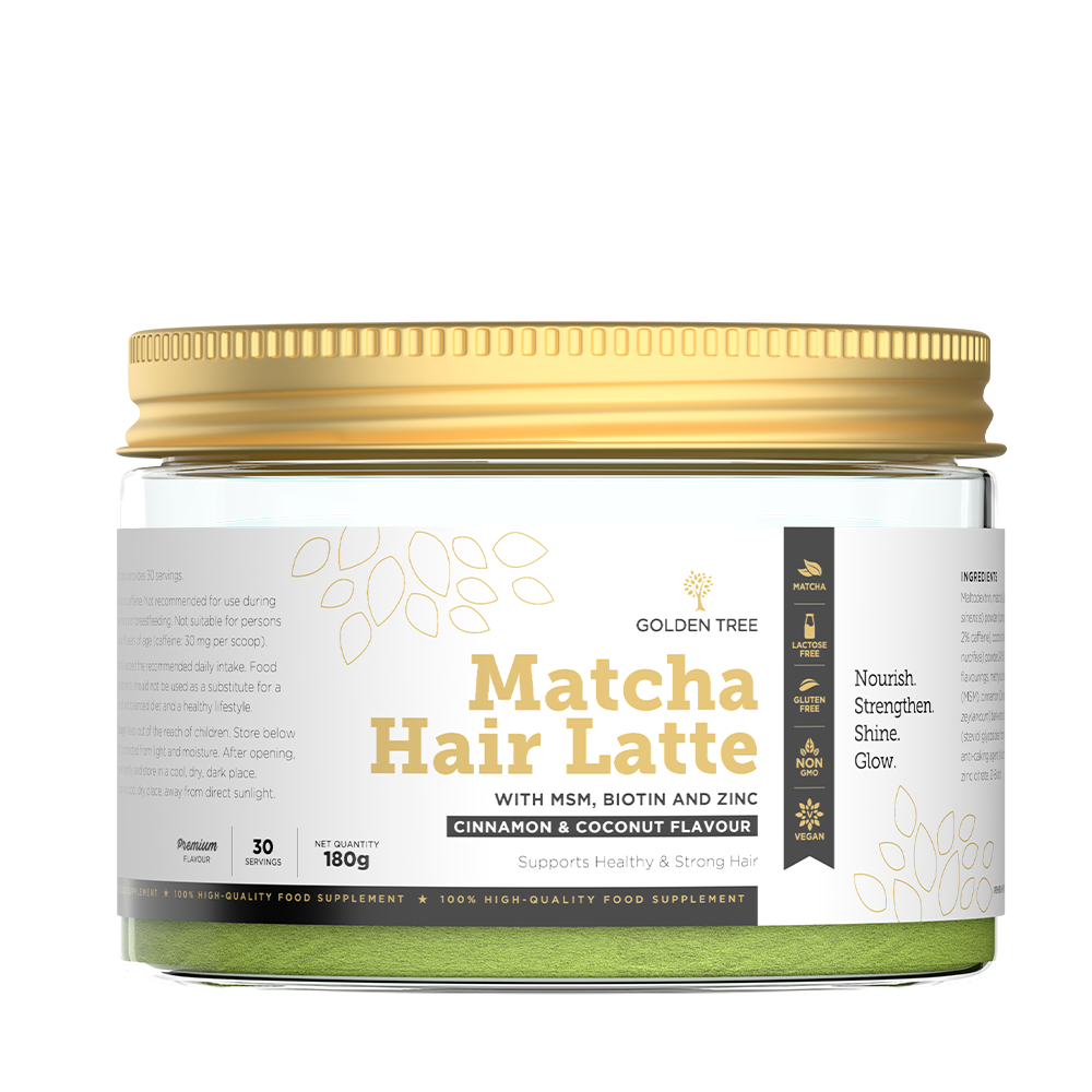 Golden Tree Matcha Hair Latte