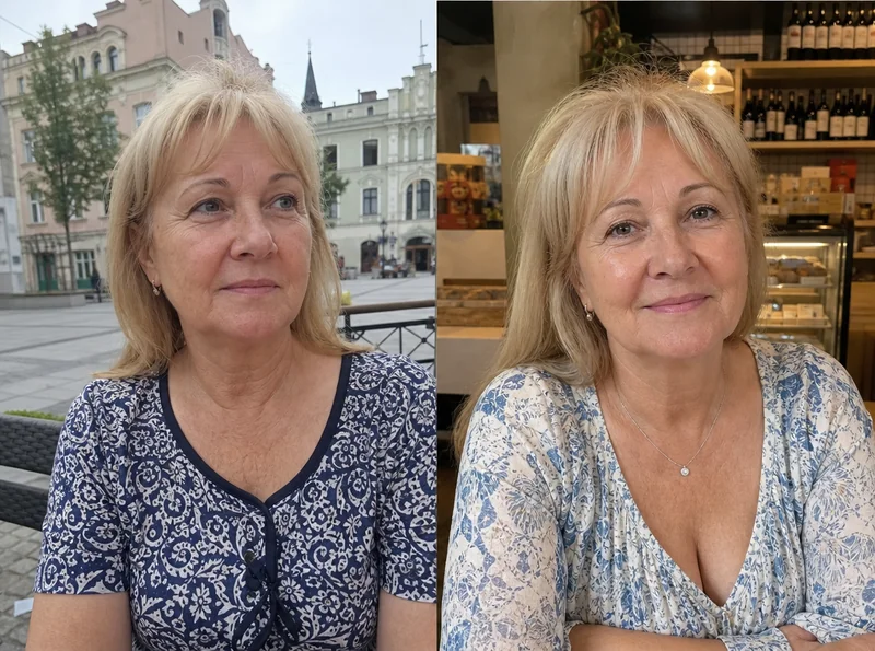 Customer review portrait photo