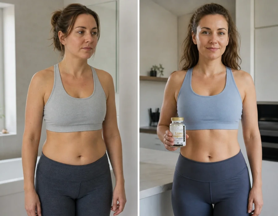 Saoirse before and after clarity improvement