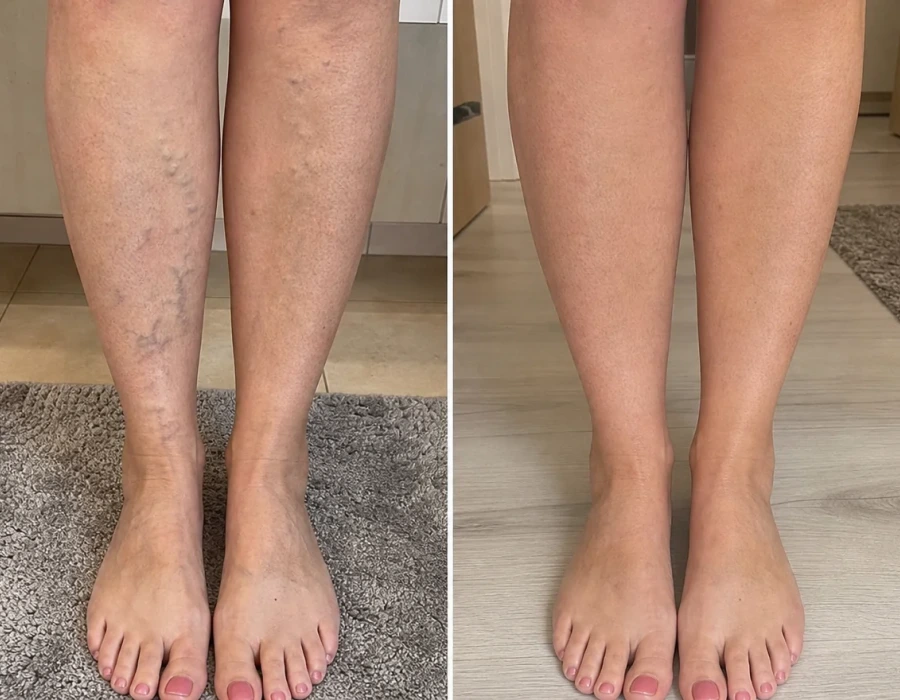 Older woman s ankle swelling before