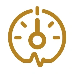 Regulate step icon in gold