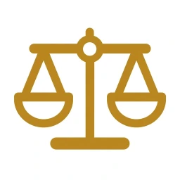 Bold gold balance stabilise icon
