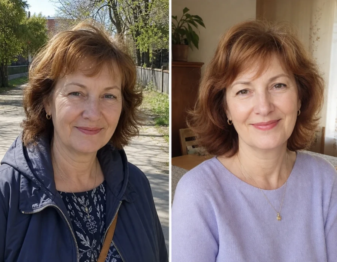 Petra 58 sanftere Marionettenfalten vorher und nachher