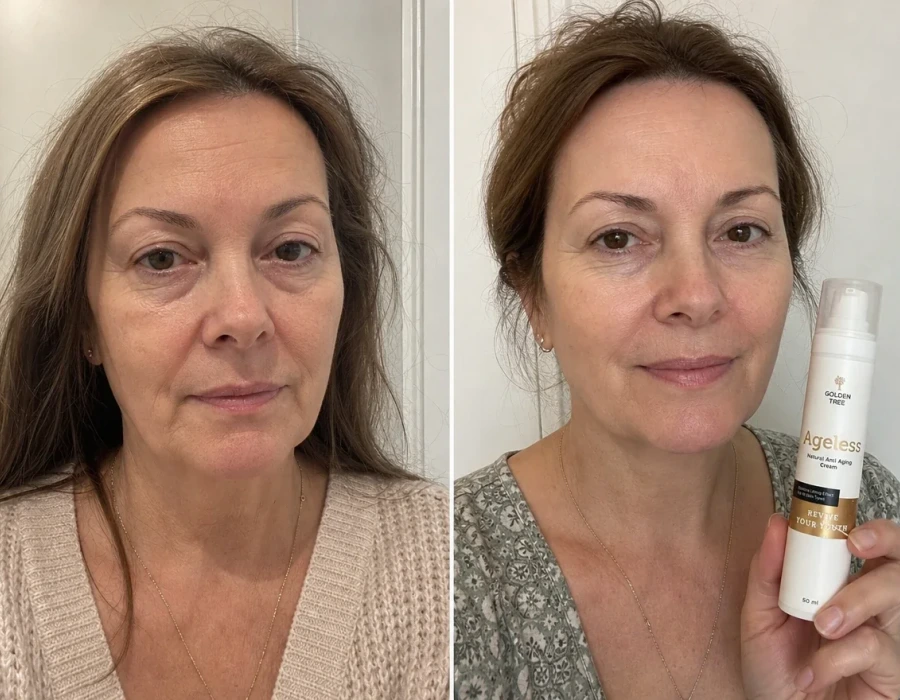 Miriam 54 before and after skincare