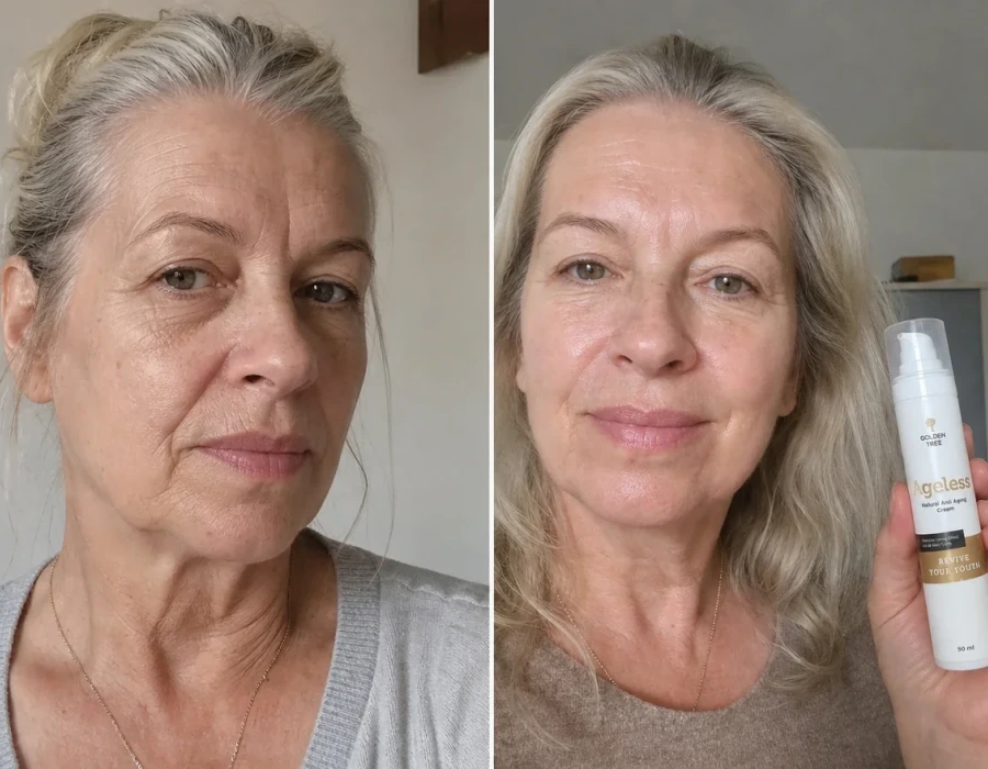 Diane 61 before and after skin hydration