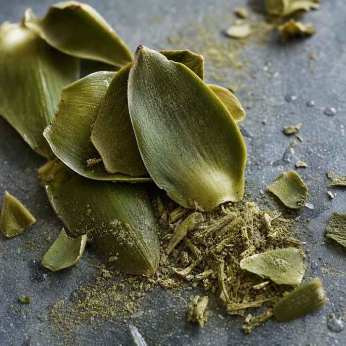 Artichoke leaf extract on mineral stone