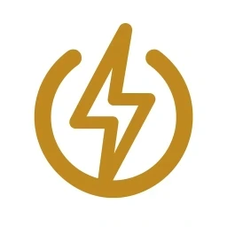 Gold lightning bolt activation icon