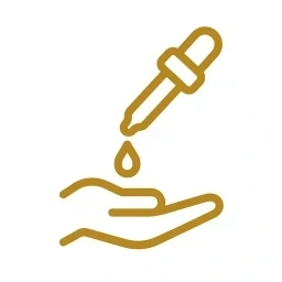 Gold dropper drop application icon