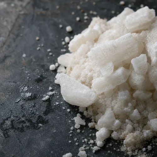 Dead Sea magnesium salt crystals macro