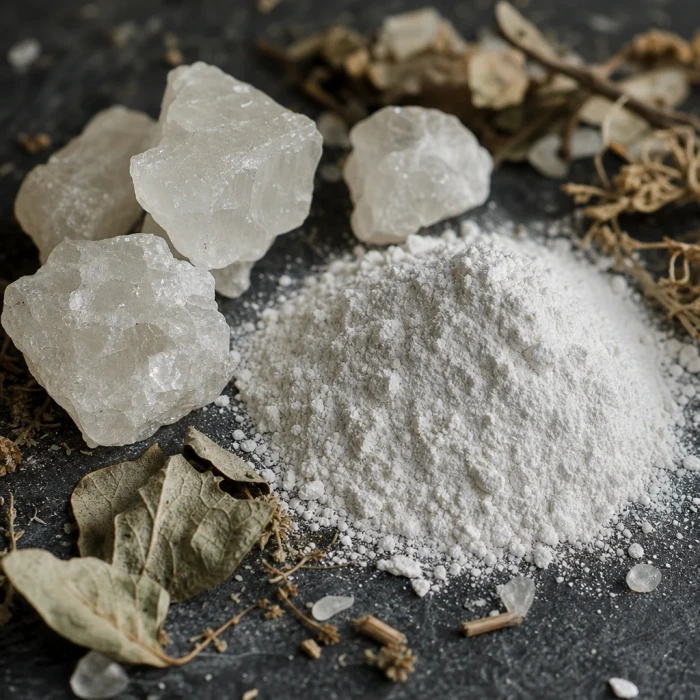 Dead Sea magnesium oxide crystals slate