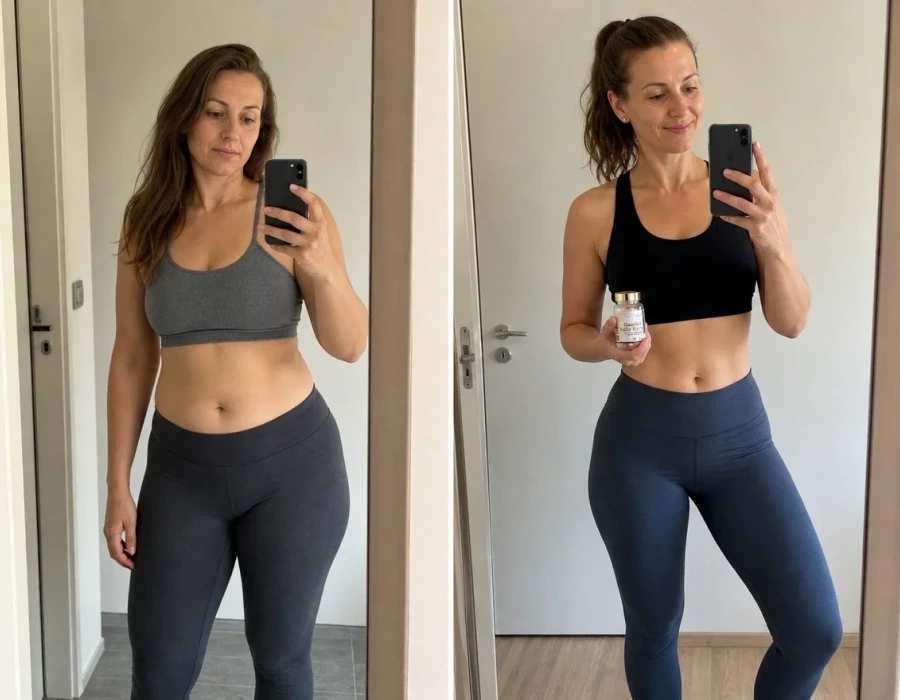 Ana s mirror selfie weight loss before