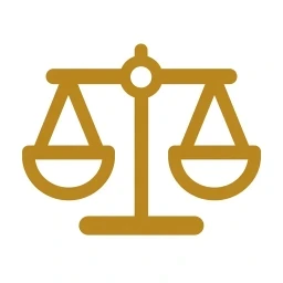 Bold gold balance stabilise icon