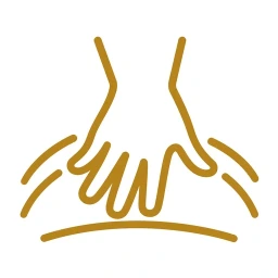 Hand applying gel icon