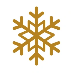Snowflake cooling relief icon