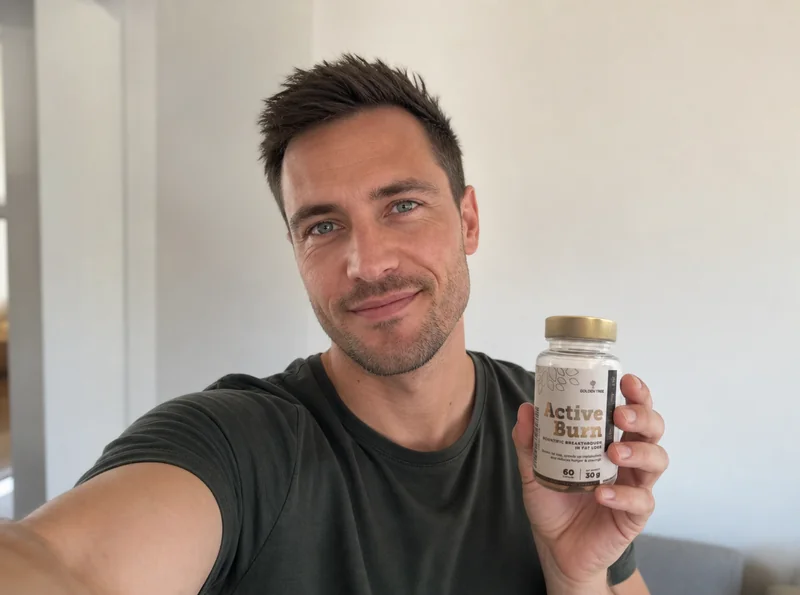 Man relaxed at home looking energised