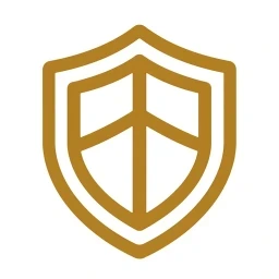 Bold shield reinforce protection icon
