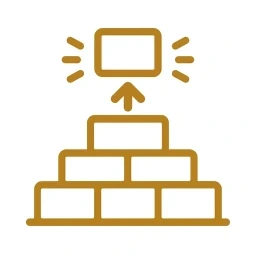 Stacking blocks rebuild renewal icon