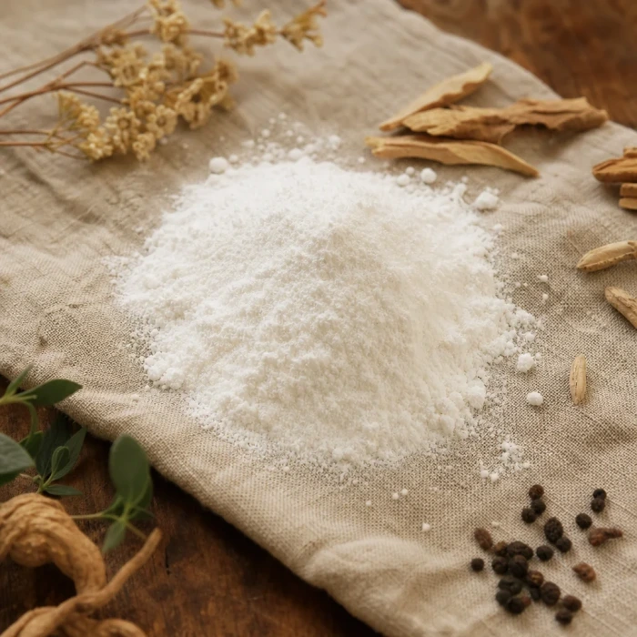 L-carnitine natural sources on linen wood