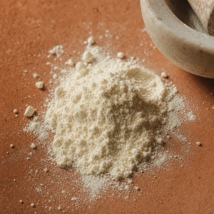 Niacin sources mushrooms seeds on terracotta
