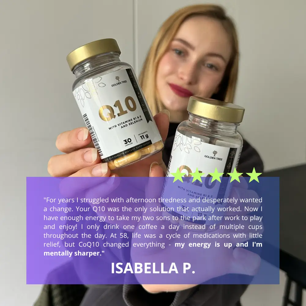 Golden Tree Q10 | 50 mg of Coenzyme Q10 per capsule