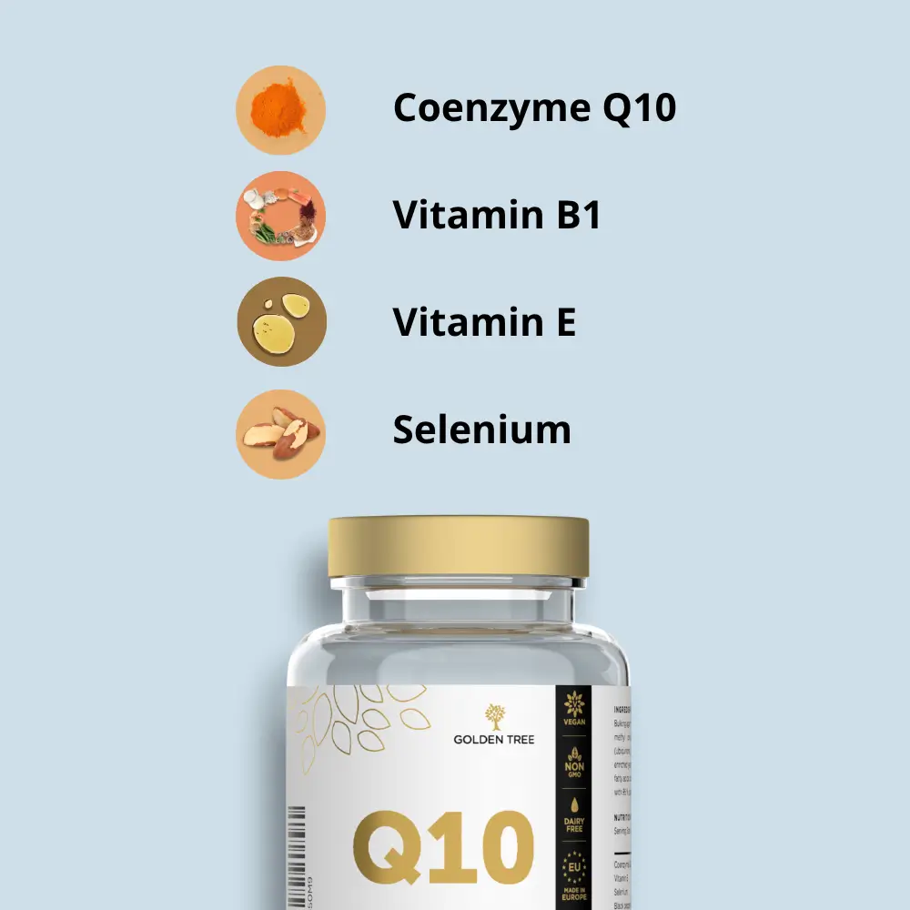 Golden Tree Q10 | 50 mg of Coenzyme Q10 per capsule