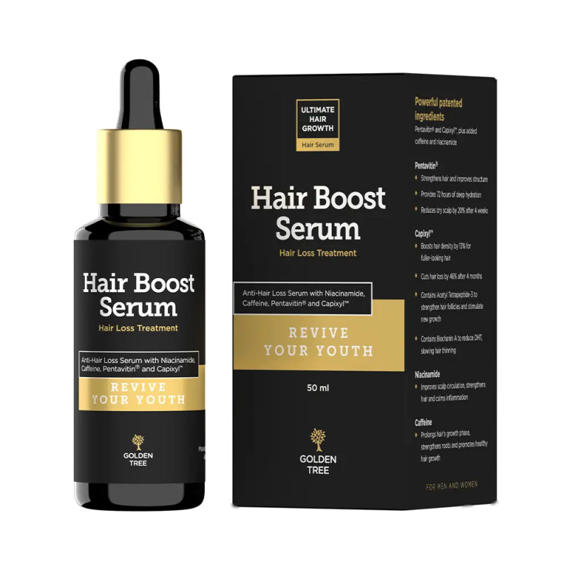 Golden Tree Hair Boost Serum | Prévient la chute excessive des cheveux