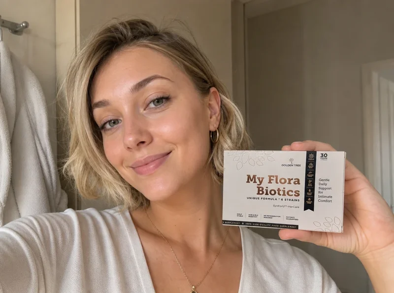 Young woman with My Flora Biotics