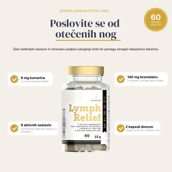 Lymph Relief Podpri naravno limfno ravnovesje za lahkoten občutek v nogah.