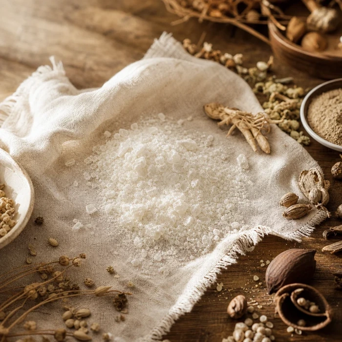 Ingredient card macro photo