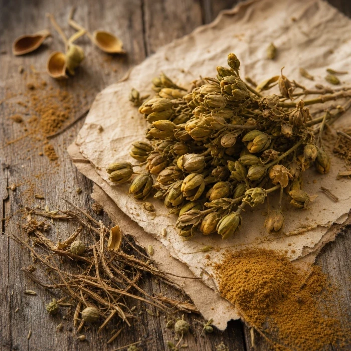 Ingredient card macro photo