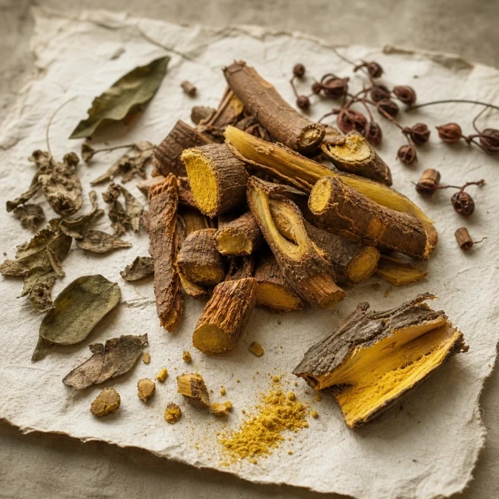 Berberis aristata roots bark yellow extract