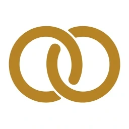 Bold gold binding chain-link icon