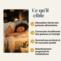 Nighttime Burn 1 + 1 gratis Thermogénique nocturne pour soutenir le métabolisme