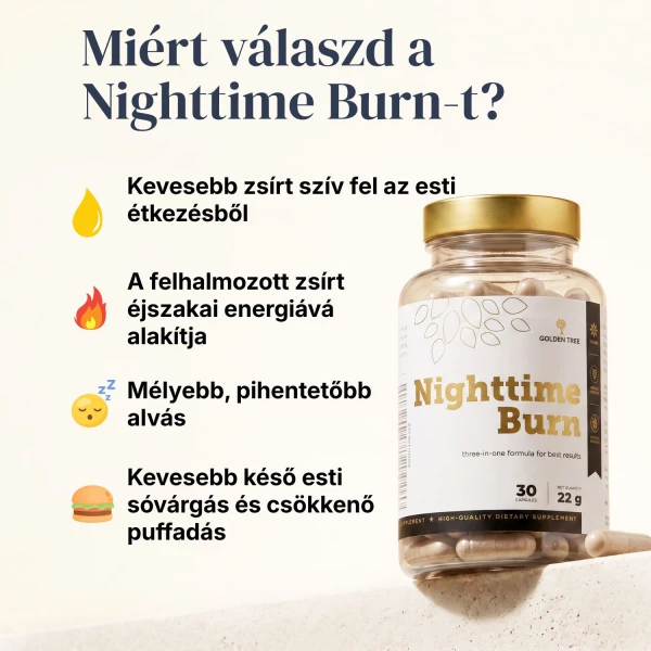 Nighttime Burn Támogasd szervezeted éjszakai zsírégető folyamatait alvás közben.