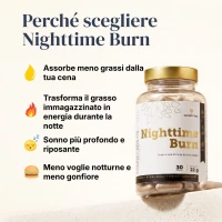 Nighttime Burn 1 + 1 gratis Termogenico notturono per sostenere il metabolismo