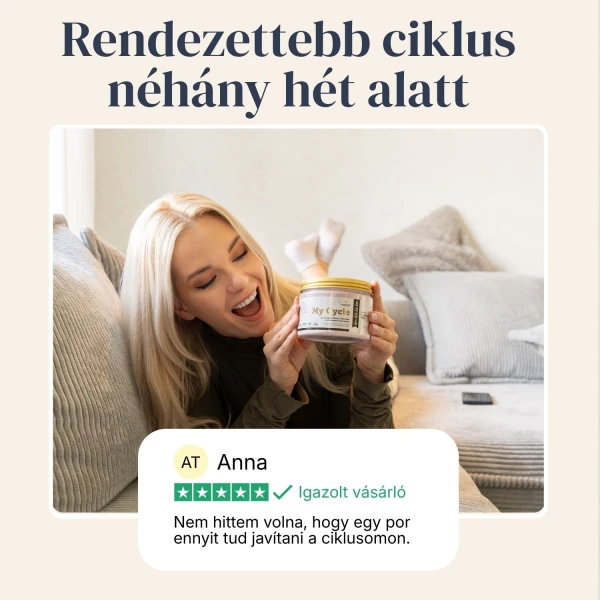 My Cycle Állítsd helyre a hormonális és androgén egyensúlyodat, hogy a menstruációs ciklusod, a bőröd és a hangulatod is ehhez igazodjon.