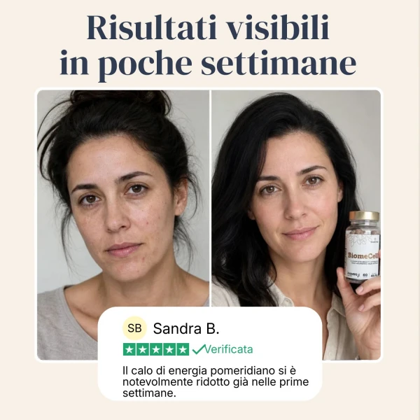 BiomeCell Formula prebiotica e probiotica per il microbioma intestinale