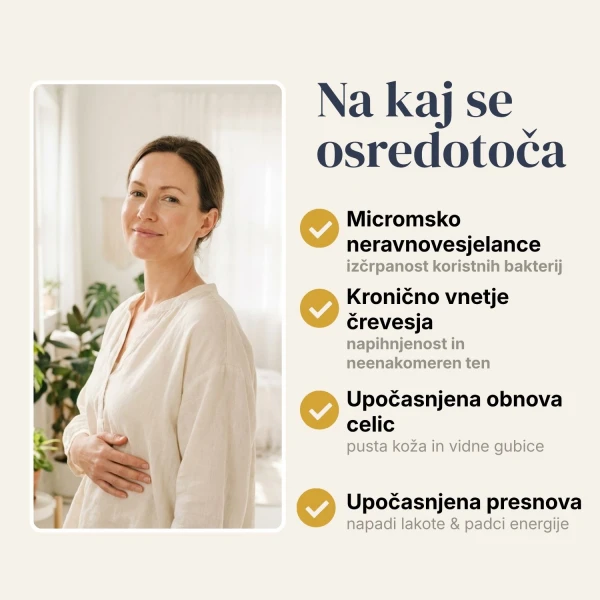 BiomeCell Prebiotična vlakna in žive bakterijske kulture v eni kapsuli
