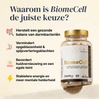 BiomeCell Prebiotische en probiotische formule voor het darmmicrobioom
