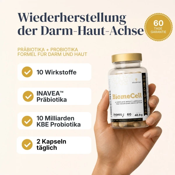 BiomeCell Darmflora-Formel mit Präbiotika und Probiotika