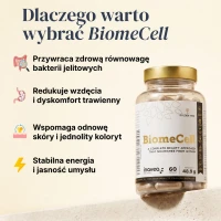 BiomeCell Preparat prebiotyczno-probiotyczny wspomagający mikroflorę jelitową