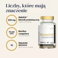 BiomeCell Preparat prebiotyczno-probiotyczny wspomagający mikroflorę jelitową