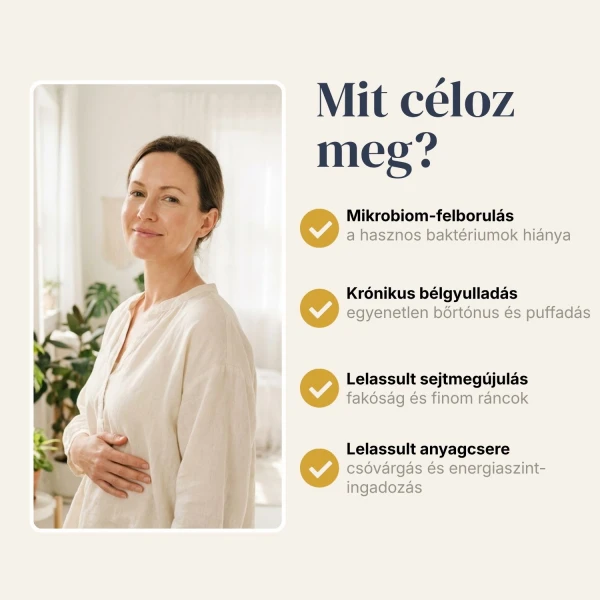 BiomeCell Prebiotikus rostok és élő baktériumkultúrák egy kapszulában