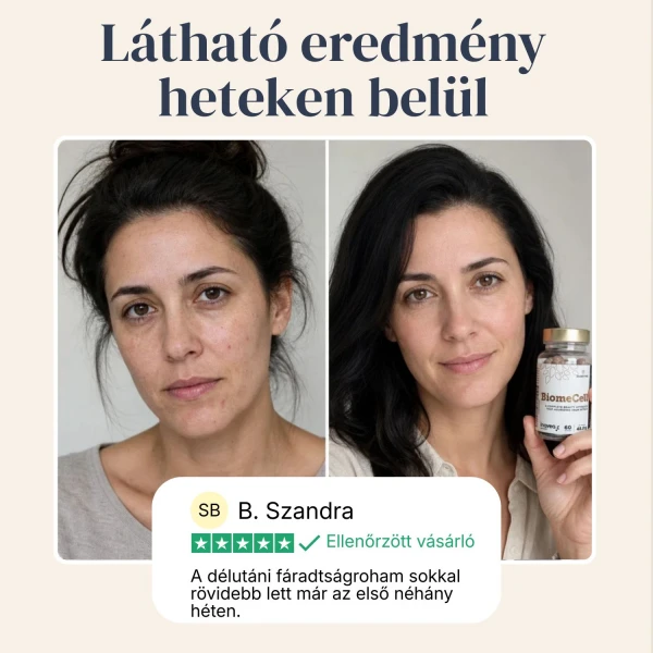 BiomeCell Prebiotikus rostok és élő baktériumkultúrák egy kapszulában